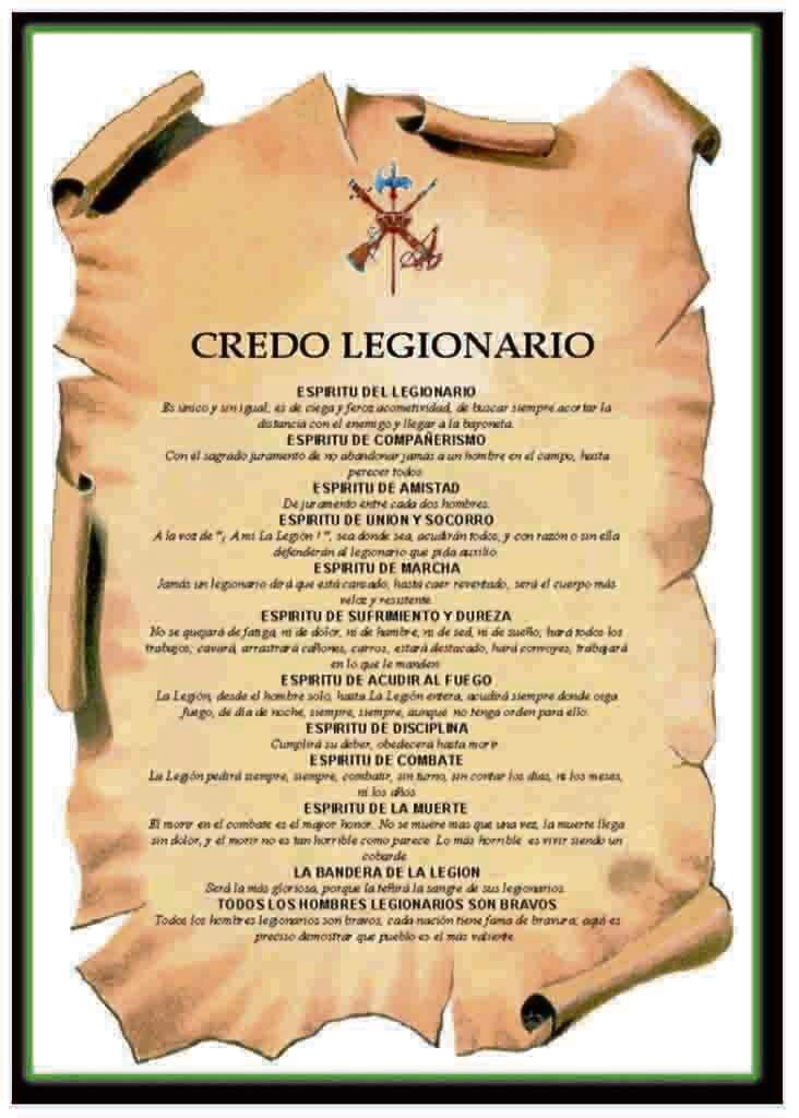 credo legionario