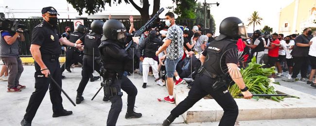 Crónica 24M: la protesta contra Abascal terminó con cargas