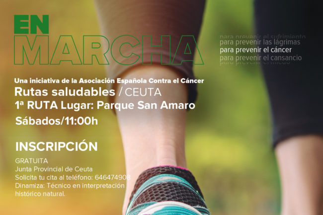 La AECC de Ceuta organiza rutas saludables como prevención del cáncer