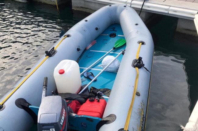 Ocho norteafricanos a bordo de una zódiac, rescatados en Gibraltar