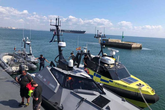 La Autoridad Portuaria de Ceuta participa con la embarcación USV ‘Vendaval’ en unos ejercicios de la OTAN