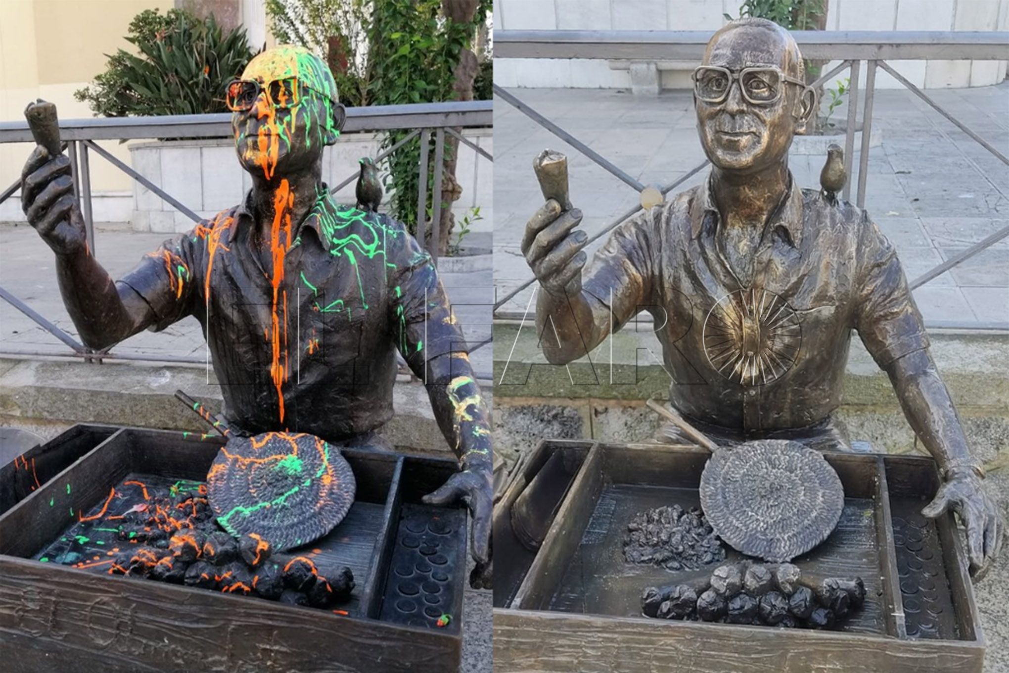 montaje-figura-estatua-pintada