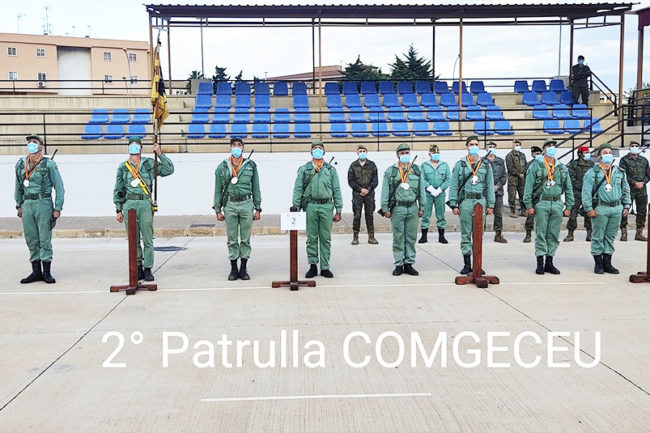 La Comgeceu, segunda en el Campeonato de España de Patrullas de Tiro
