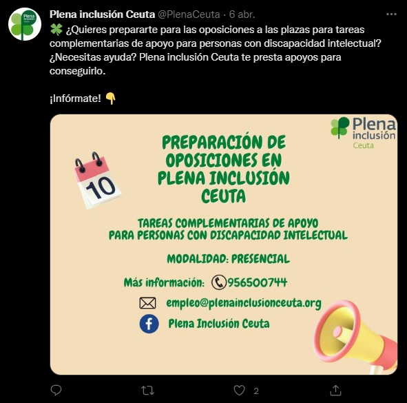 plena inclusion oposiciones