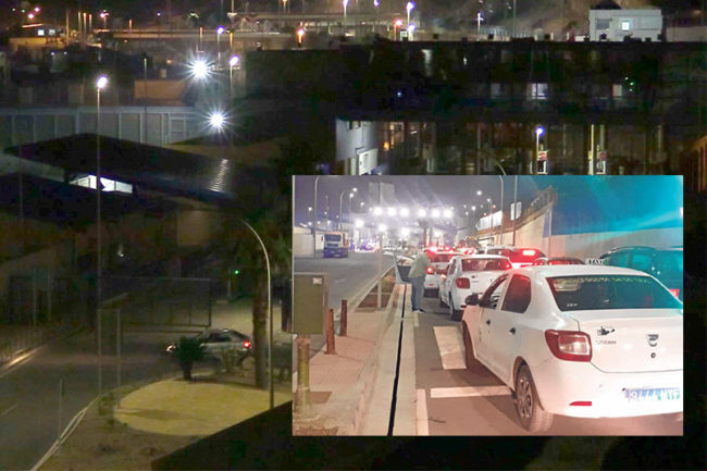 Apertura de frontera, primeras colas y el hartazgo de los taxistas