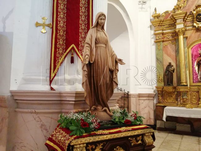 Ceuta recibe una talla de la Virgen de artesanos italianos
