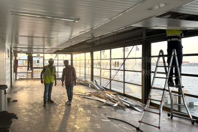 Adjudicada la demolición de emergencia de la cubierta de la galería 2 de atraque