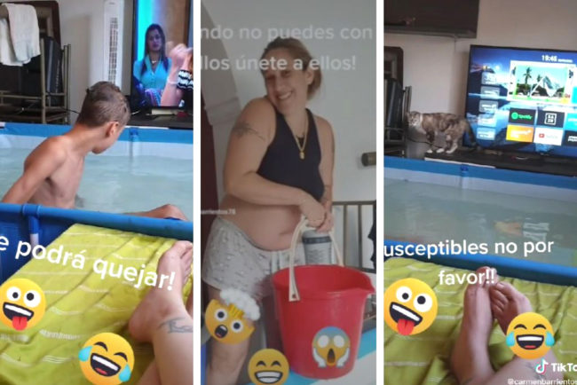 El Faro - Tiktok y la piscina en el salón de una familia ceutí: “No es lo que se interpreta en el video”
