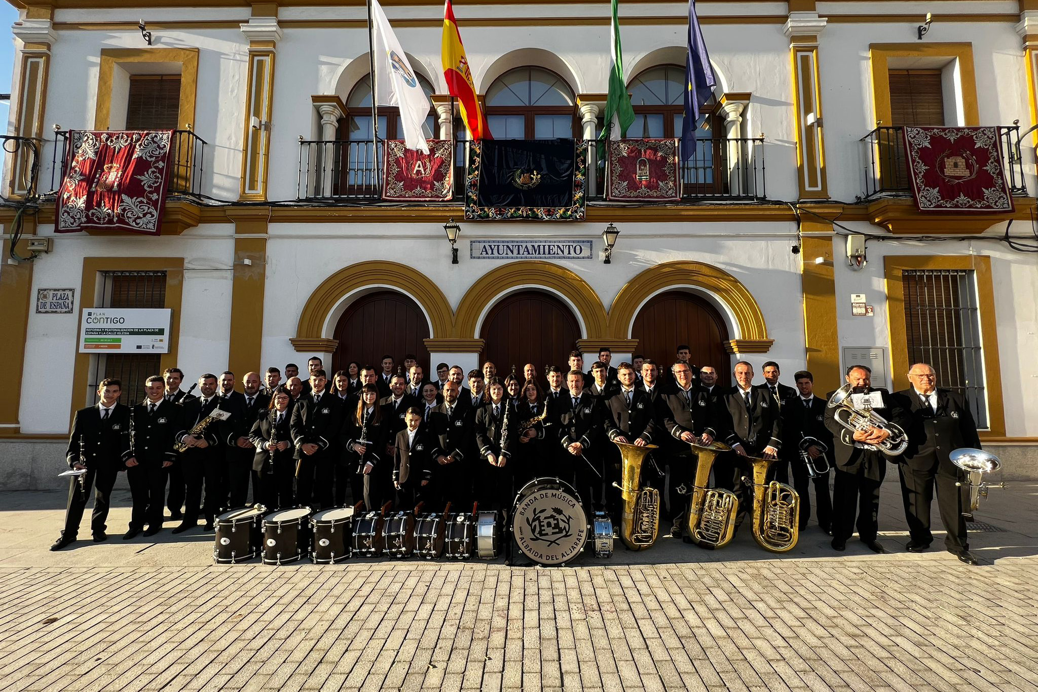 La Banda de Albaida del Aljarafe, con la Virgen de África el 12 de noviembre