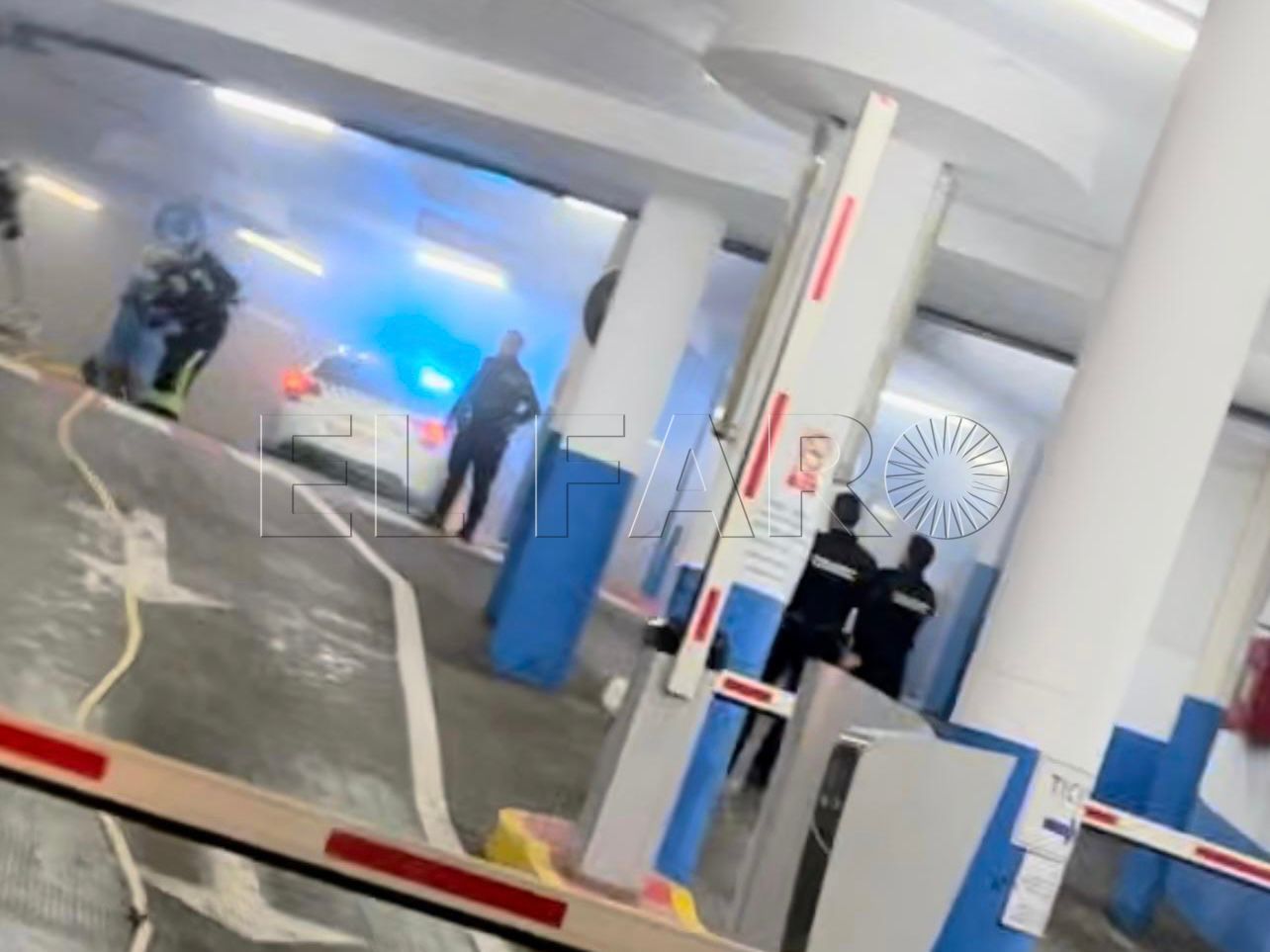 incendio-coche-parking-gran-via
