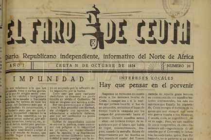Elogio a nuestro periódico decano, El Faro de Ceuta