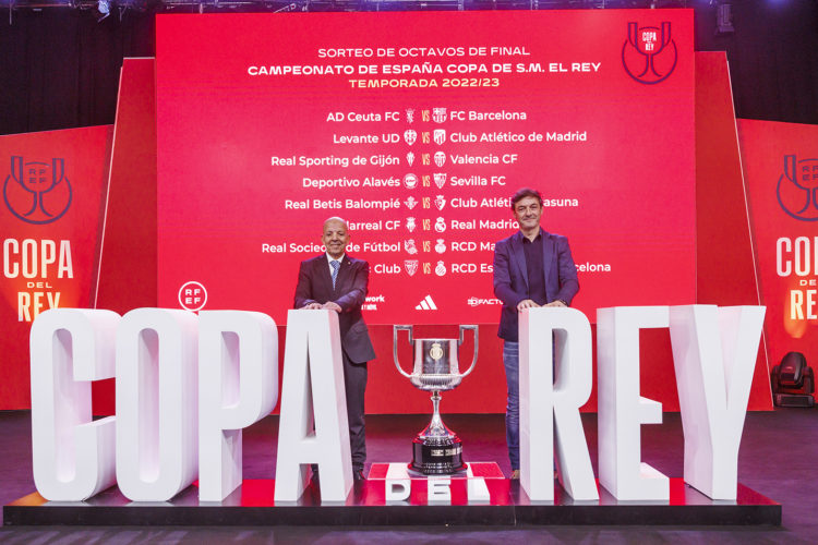 GRAF3362. MADRID, 07/01/2023.- Vista del Sorteo de octavos de final de la Copa del Rey, este sábado en la Ciudad del Fútbol en Las Rozas (Madrid).EFE/RFEF***SOLO USO EDITORIAL/SOLO DISPONIBLE PARA ILUSTRAR LA NOTICIA QUE ACOMPAÑA (CRÉDITO OBLIGATORIO)***