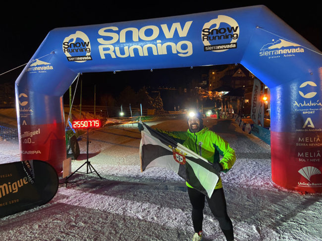 El Faro - Claudio Alarcón, finisher en la prueba en la nieve de Sierra Nevada