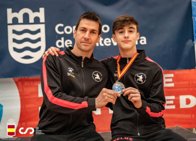Pablo Garzón, subcampeón en la 1ª Liga Nacional cadete de Kárate