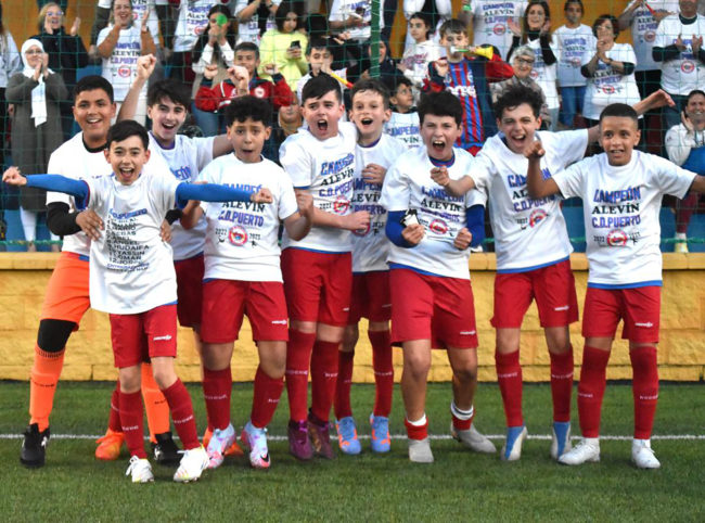 El CD Puerto, campeón de Liga alevín