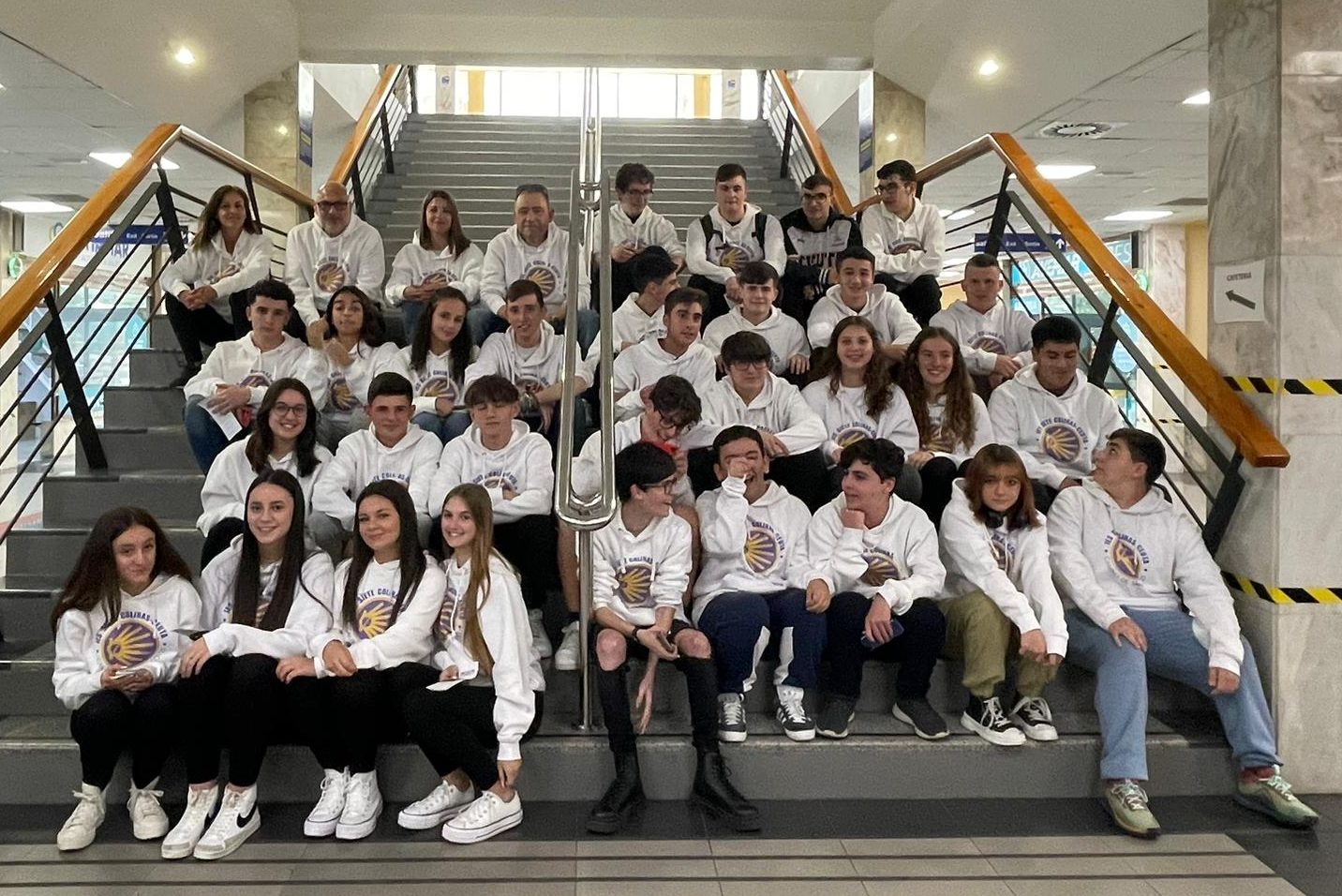 Peregrinos del IES Siete Colinas en ruta hacia Santiago de Compostela
