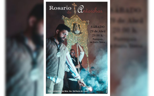 El Rosario de Antorchas da inicio a los cultos de la Hermandad del Rocío