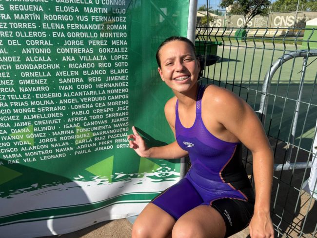 Marina Foncubierta, quinta de Andalucía en 50 metros espalda