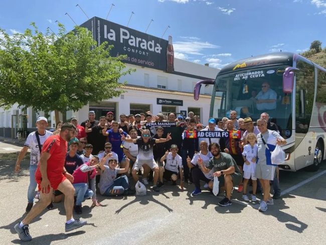 El Faro - Excursión para apoyar al Ceuta en su primer partido en San Fernando