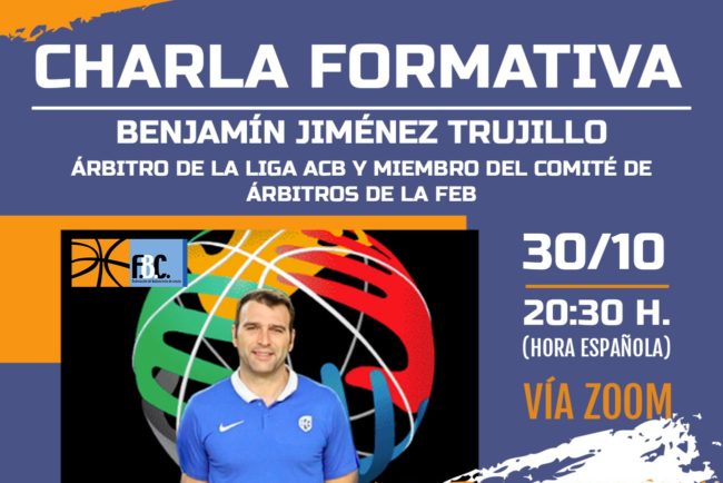 La FBC organiza una charla con el árbitro de la Liga Endesa, Benjamín Jiménez