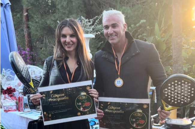 Catarecha y Solla, campeones de su categoría de pádel en Marbella