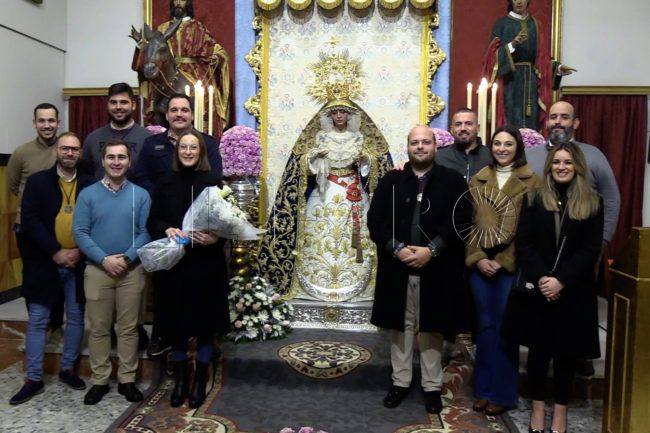 La Virgen de la Palma recibe el cariño y la devoción del barrio de Manzanera