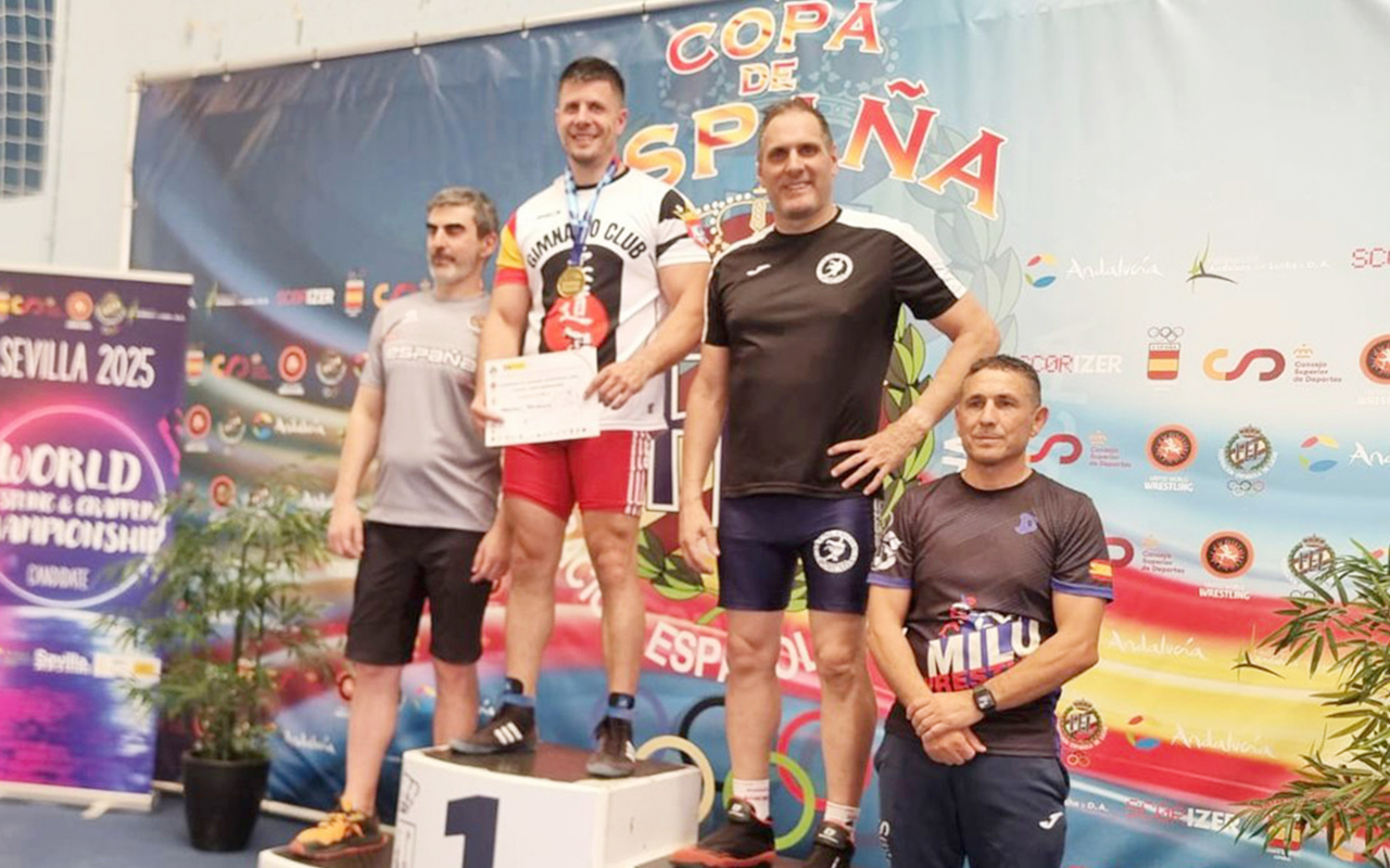Manuel Rejano, campeón de España de lucha grecorromana