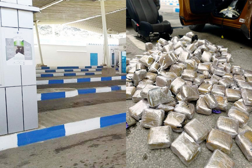 El coche-patera de la droga: detenidos con 175 kilos de hachís en la frontera