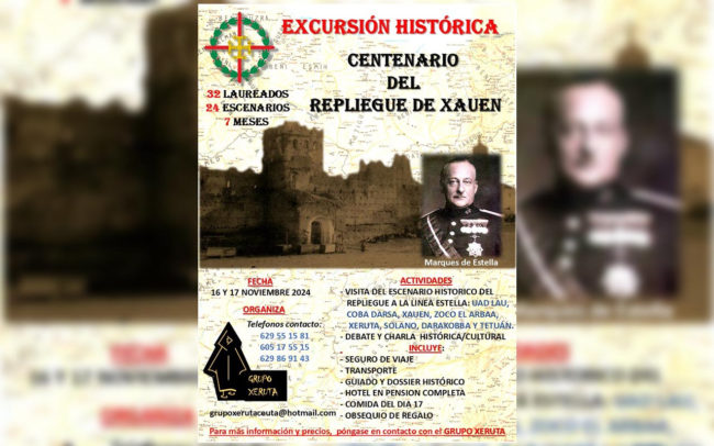 Xeruta organiza un viaje por el Centenario del Repliegue de Xauen