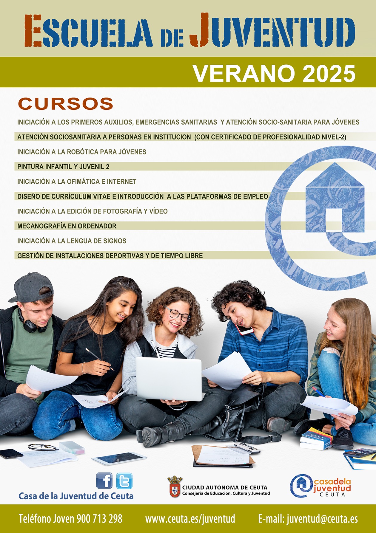 CARTEL ESCUELA JUVENTUD VERANO 2025