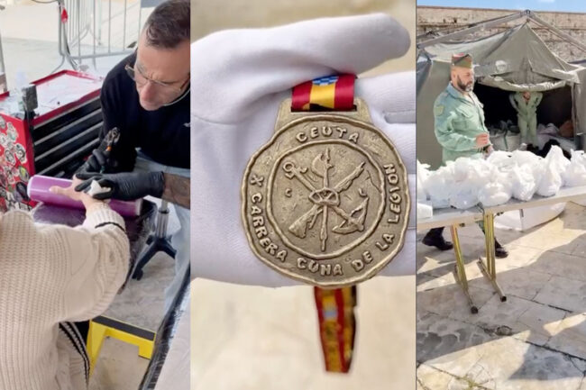 Detrás de la Cuna de la Legión: medallas, tatuajes y la comida para los deportistas