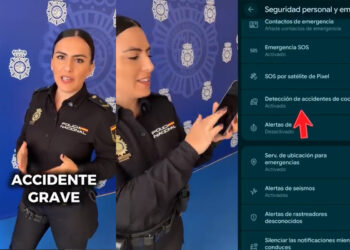 a woman in a police uniformemergencia-sos-activa-ayuda-automatica-iphone-android