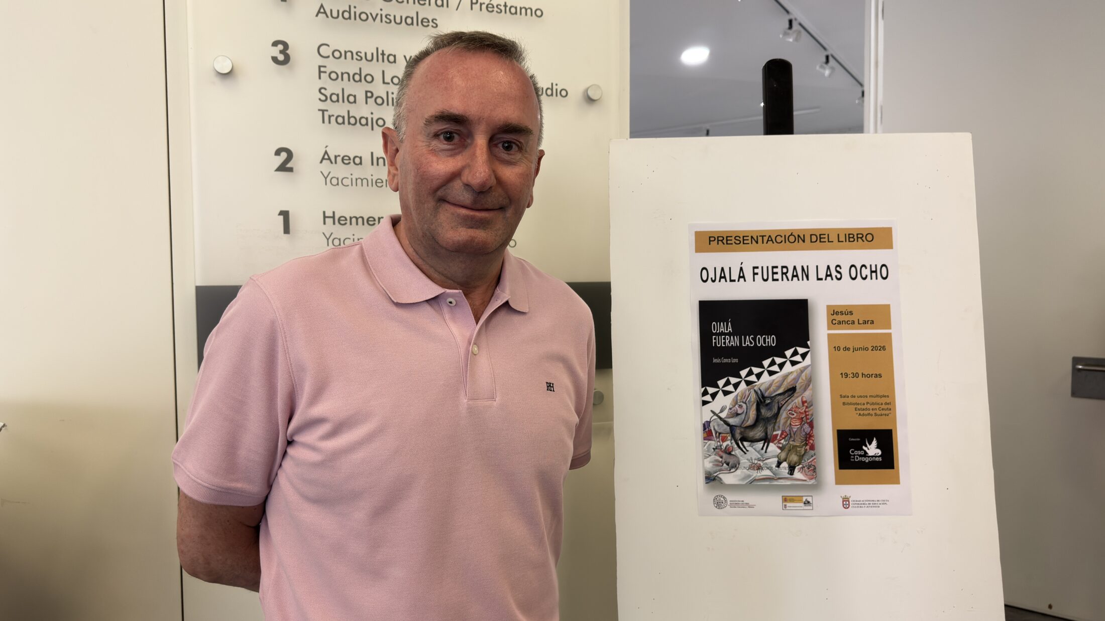 ‘Ojalá fueran las 8’, el primer libro del ceutí Jesús Canca