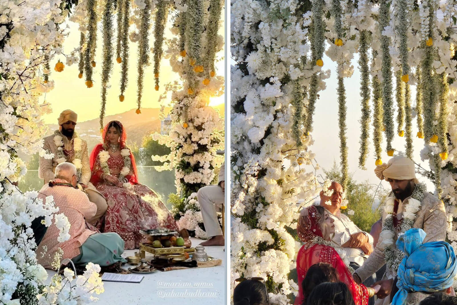 Boda hindú en Mikonos: Ramchandani une culturas y religiones