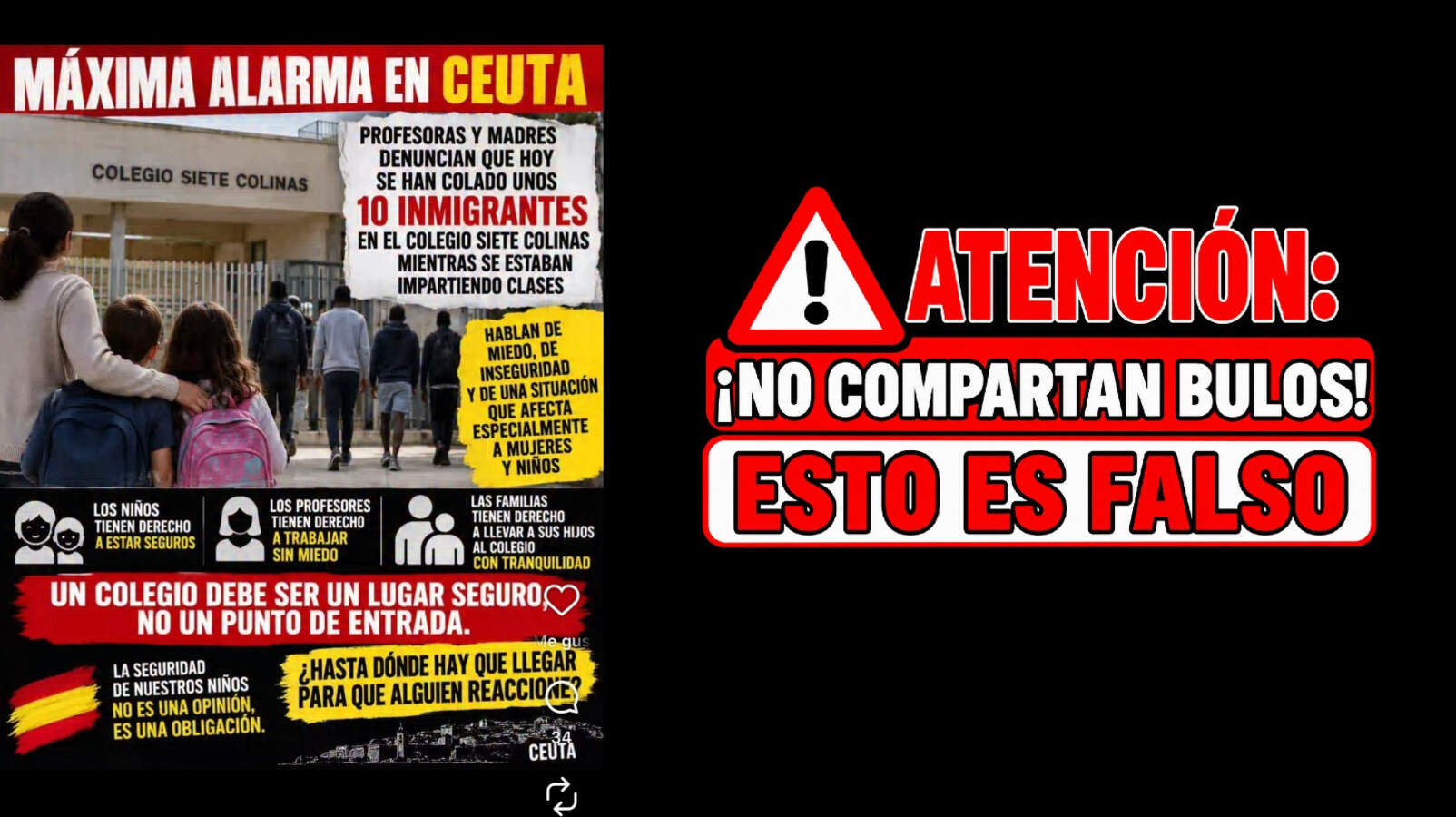 El IES Siete Colinas desmiente el bulo sobre la entrada de inmigrantes al centro