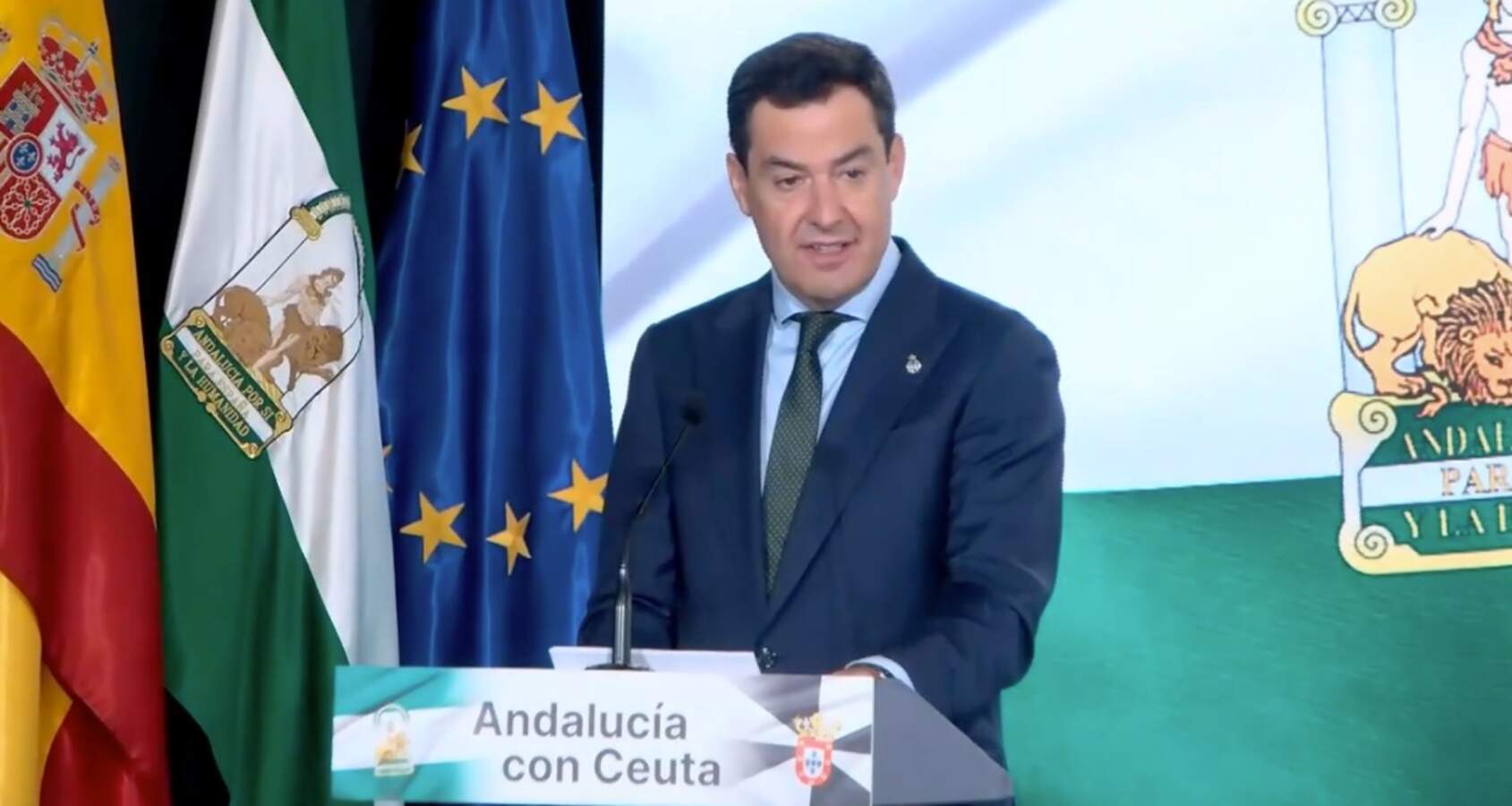Juanma Moreno, a Vivas: «Andalucía no va a soltar la mano de Ceuta» nunca